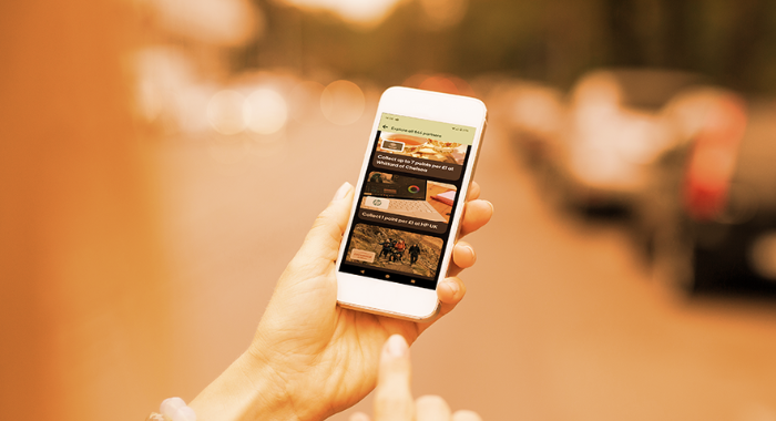 Nectar mobile experience on iPhone